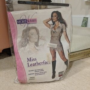 Secret wishes women halloween costume leather face